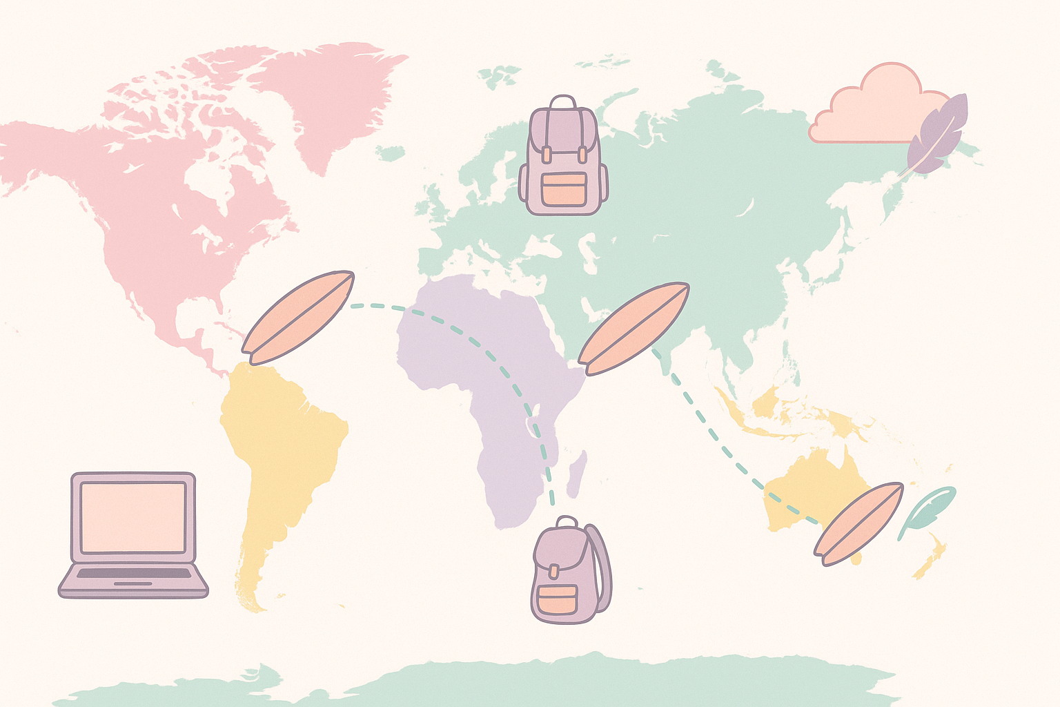 Itinéraire d’1 an de tour du monde, saison par saison